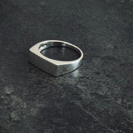 "atelier sample" sterling silver 925 signet ring "square” 14号
