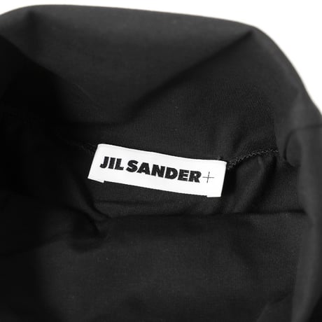 jilsander logo turtleneck black