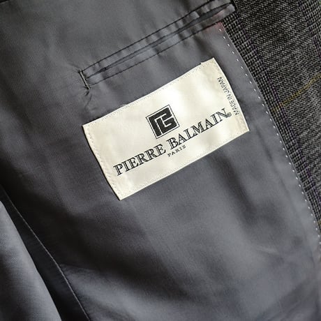 PIERRE BALMAIN check set up suit