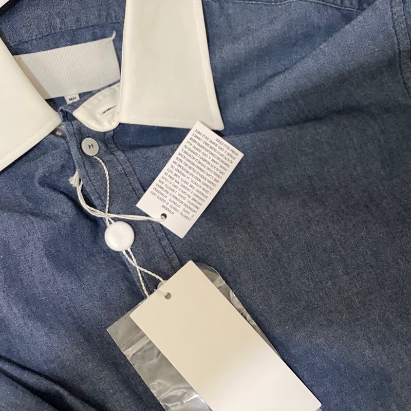 新品 maison margiela 2020ss”白タグ” denim long shirt