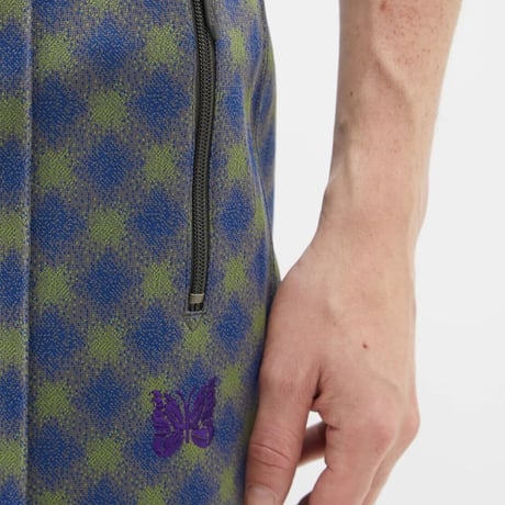新品 needles 2022aw jacquard track pants green L