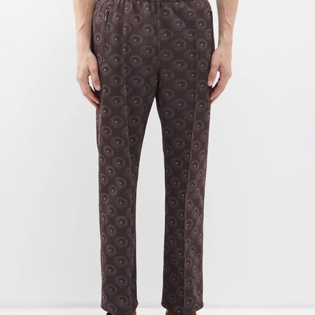 新品 needles 2022aw jacquard track pants brown M