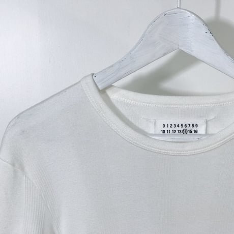 試着のみ maison margiela rib tops white