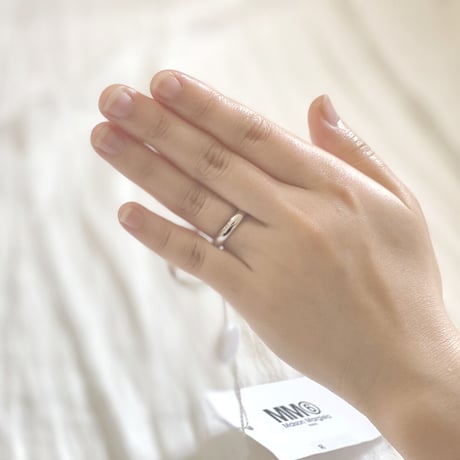 新品 mm6 maison margiela 2019ss ring silver 12号
