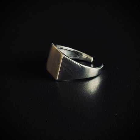 factory sample silver 925 square ring
