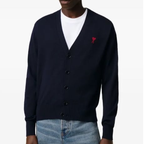 新品 ami paris de coeur cardigan S