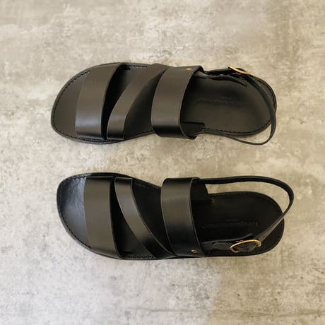 新品 hand made Italy leather sandal 41