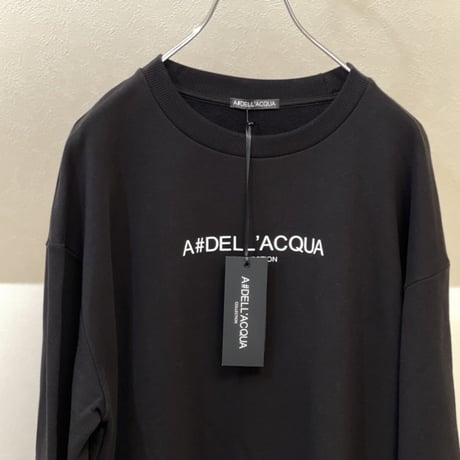 新品 alessandro dell acqua 2020aw over size logo sweat S