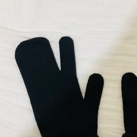 新品 maison mrgiela 2020aw "tabi" knit gloves black