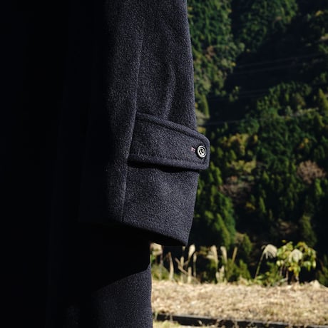 Aquascutum cashmere coat navy