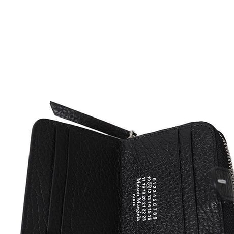 新品 maison margiela leather wallet black