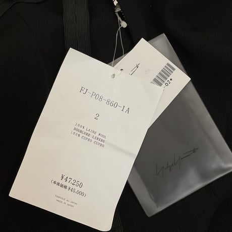 新品 yohji yamamoto black trousers 2