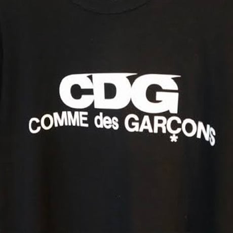 新品 ”CDG” comme des garcons logo tops black M