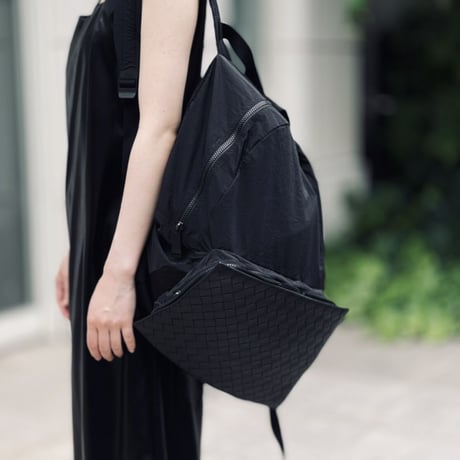 新品 bottega veneta 2021aw leather Intrecciato backpack