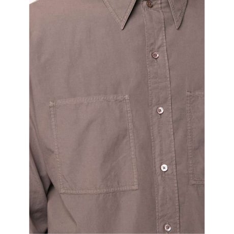 新品 lemaire patch pocket chestnut shirt