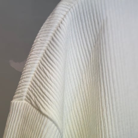 factory sample pleats oversize shirt white