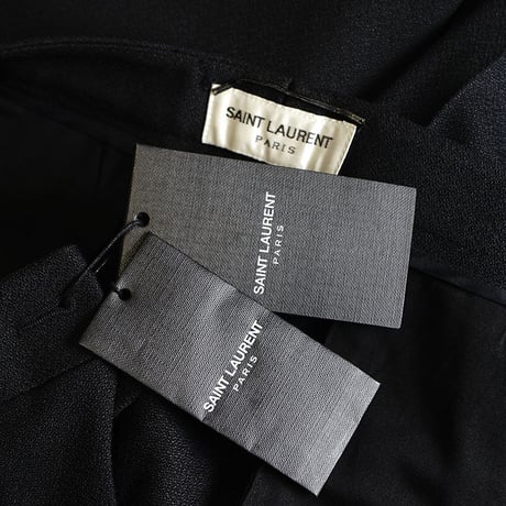 新品 saint laurent paris 2018ss tack trousers black #1