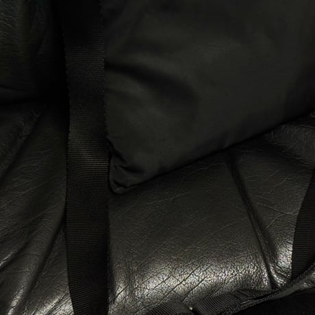 prada nylon logo shoulder bag black D