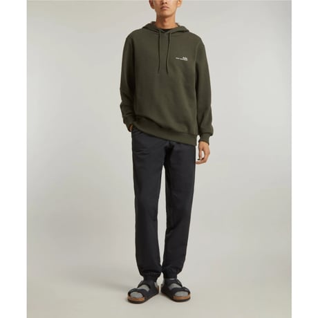 新品 apc 2024ss item logo sweat khaki green