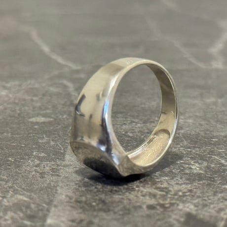 factory sample sterling silver 925 signet "oval" 12号