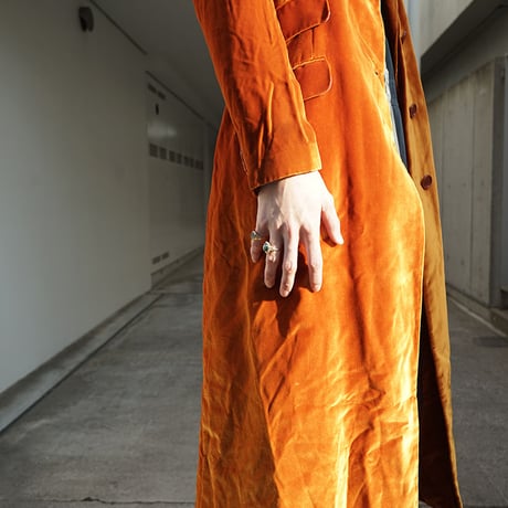 ETRO velour long coat