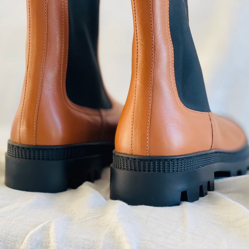 最終お値下げ　ロエベ　ブーツ　☆ 新品未使用 loewe leather side gore boots 40 | requality