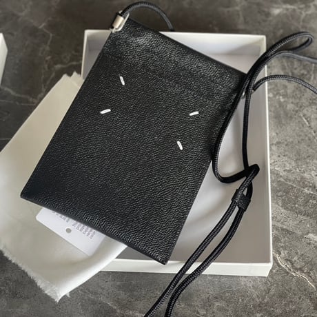 maison margiela leather shoulder pouch