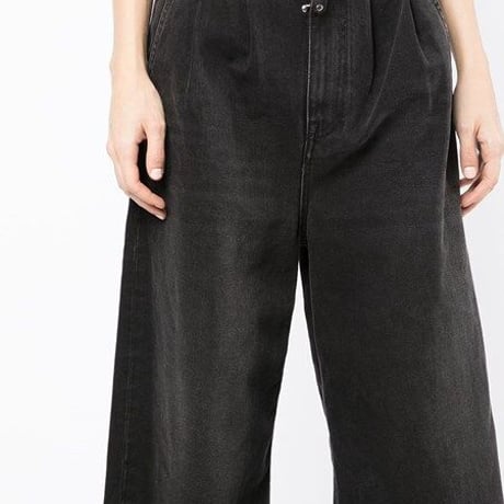 新品 mm6 maison margiela 2020aw flared jeans black