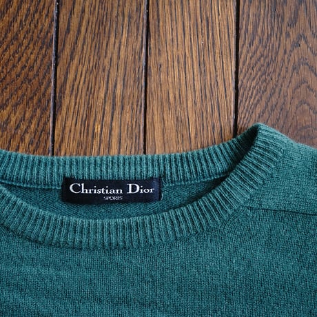 christian dior knit green
