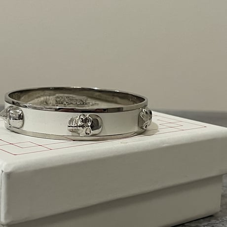 新品 alexander mcqueen 2021ss silver bangle