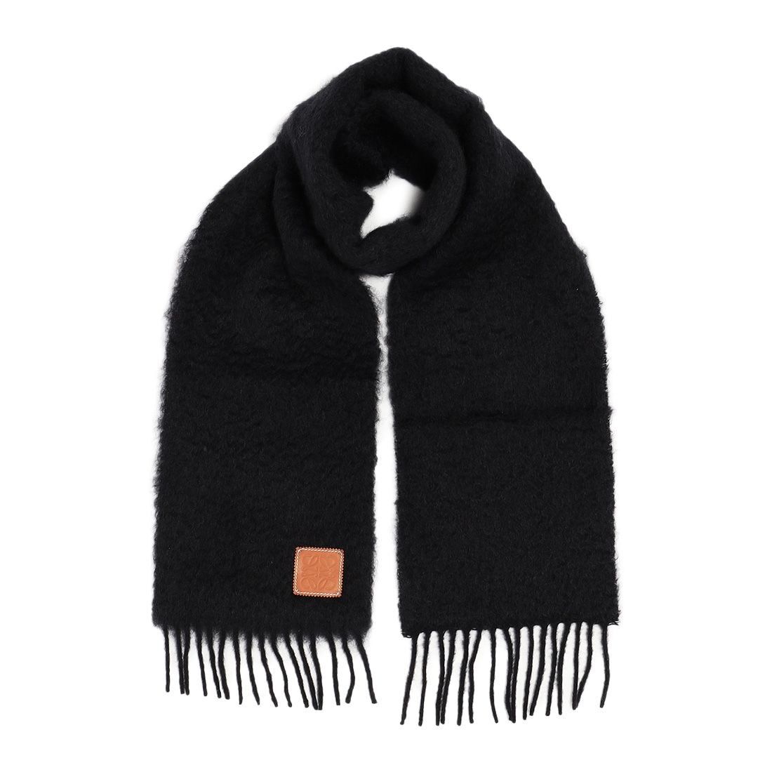 新品 loewe 2022aw moher muffler black | requality 