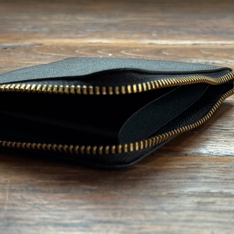 新品 comme des garcons 2024ss leather wallet black