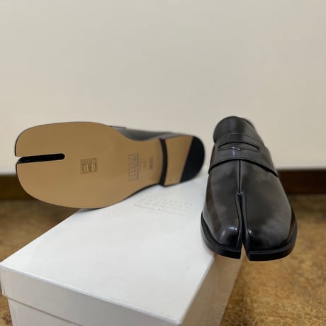 新品 maison margiela 2020aw tabi leather loafer 43