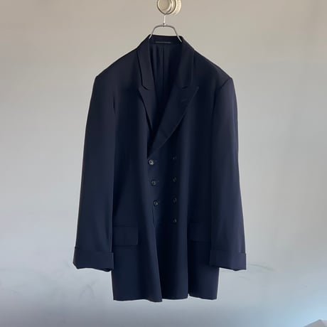 yohji yamamoto pour homme 8 button double jacket