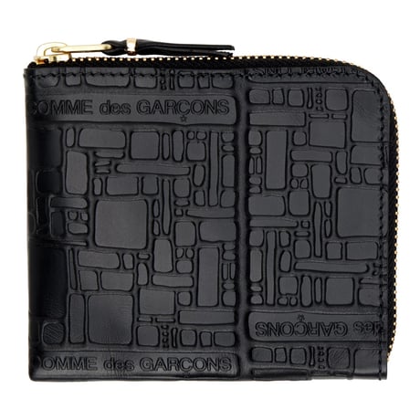 新品 comme des garcons ”logo design” leather wallet