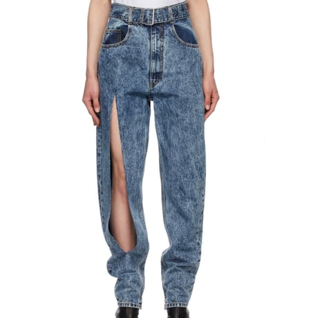 maison margiela "白タグ" belt docking denim pants 38