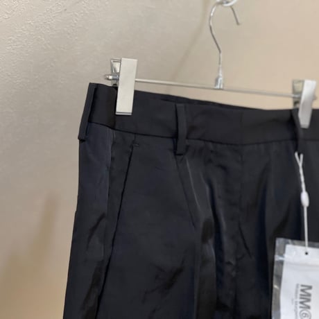 新品 mm6 maison margiela 2020aw nylon blcak trousers