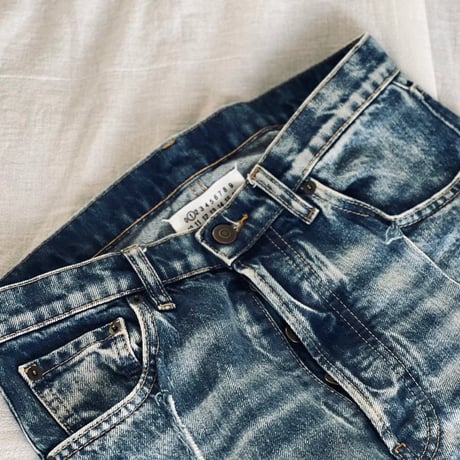 maison margiela "再構築" fade-out denim pants