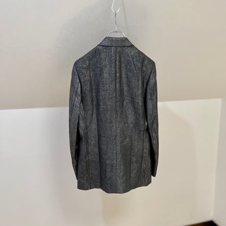 新品 paul smith 2016ss linen "箔" summer suit gray beige