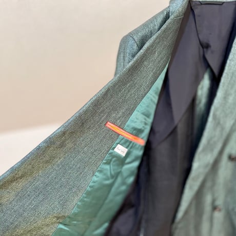 新品 paul smith 2016ss linen "箔" summer suit emerald