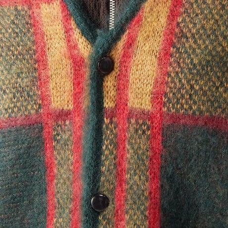 新品 needles 2022aw "burlesque" mohair cardigan tartan L