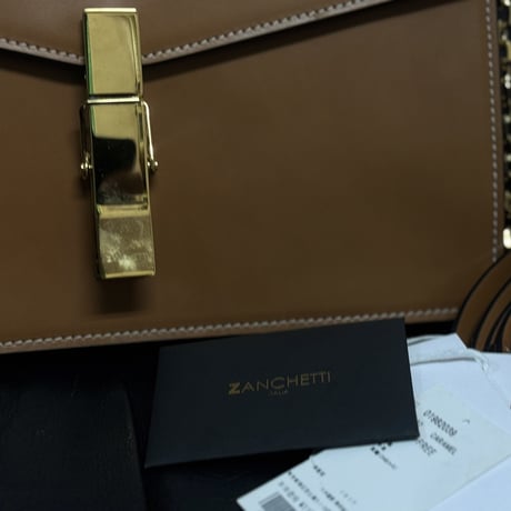 zanchetti leather shoulder bag