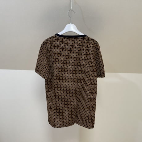 maison margiela ”総柄" micro check tops brown L