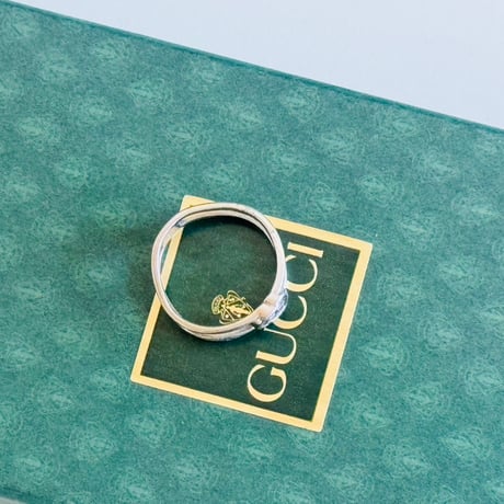 gucci "interlocking G" silver ring