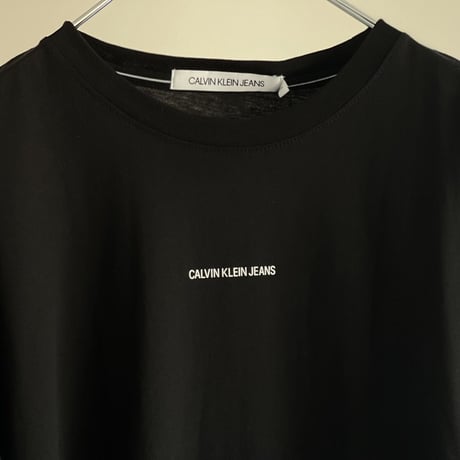 新品 calven klein 2022ss organic cotton tops black S
