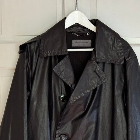 driesvannoten 2021aw pic leather double coat