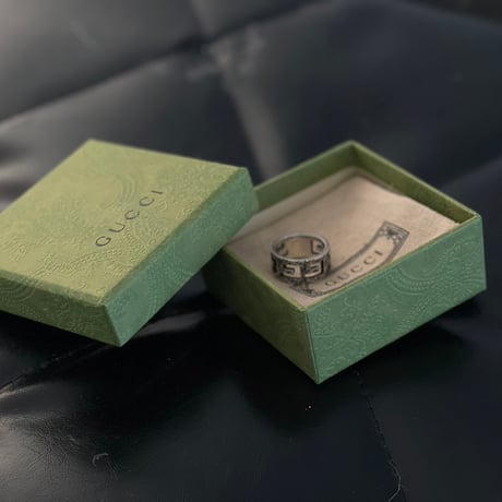 gucci 2023aw “square G” silver ring 18号