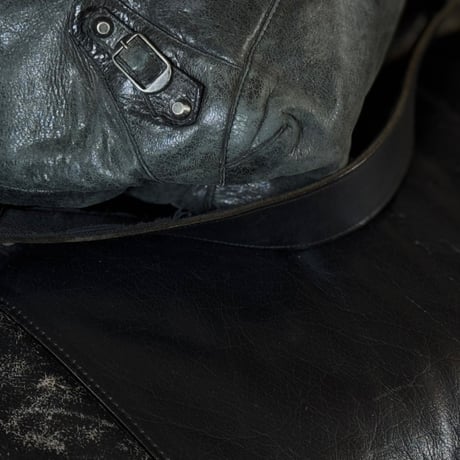 balenciaga leather shoulder bag #b