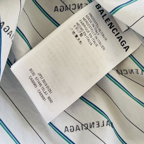 balenciaga over size logo shirt 38