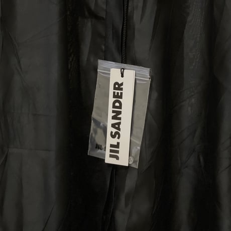 新品 2019ss jilsander silk long shirt black 40